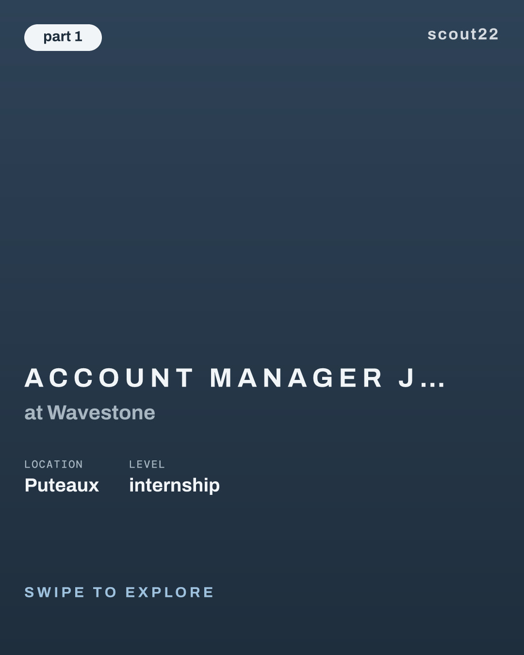 Account Manager Junior – Banques/Assurances – Stage de fin d'études at Wavestone