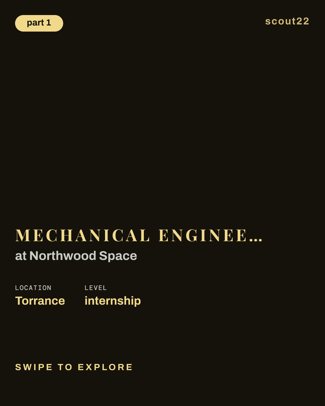 Mechanical Engineering Intern (2027 Summer Internship) at Northwood Space