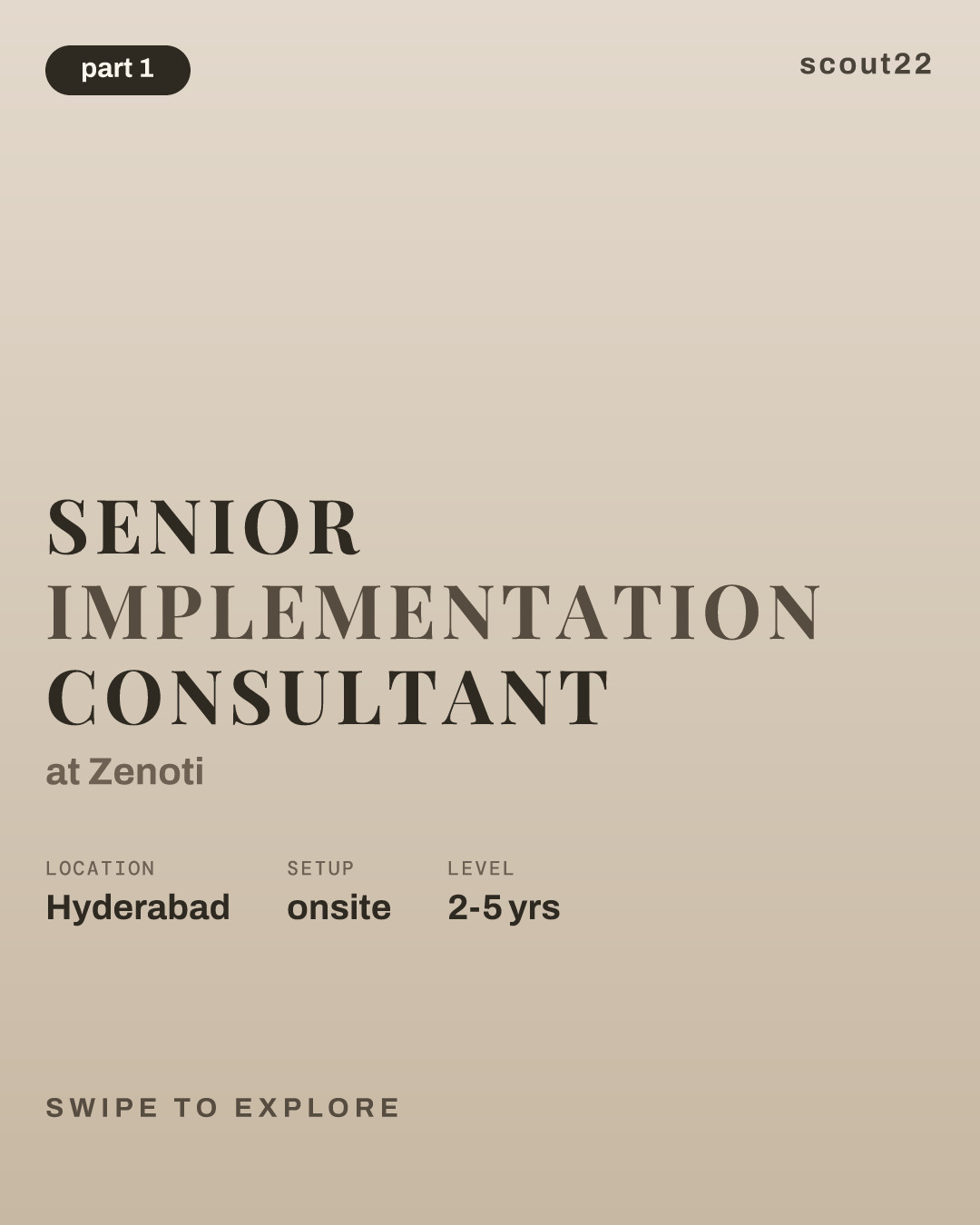 Senior Implementation Consultant at Zenoti