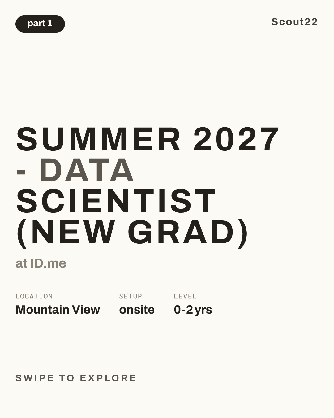 Summer 2027 - Data Scientist (New Grad) at ID.me