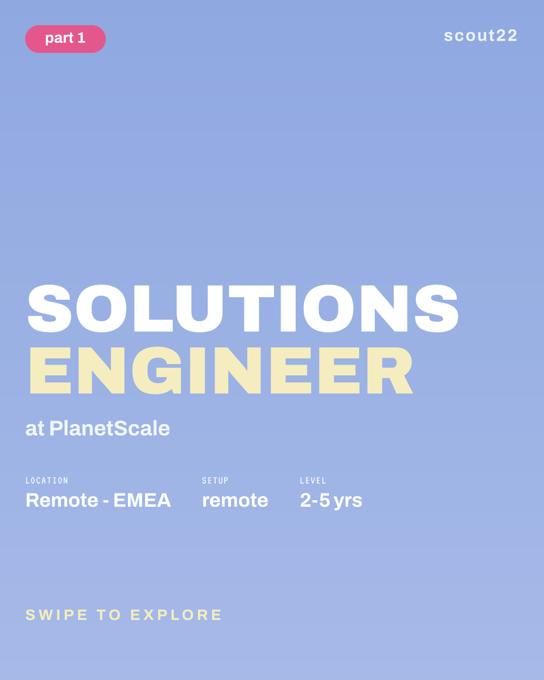 Solutions Engineer at PlanetScale