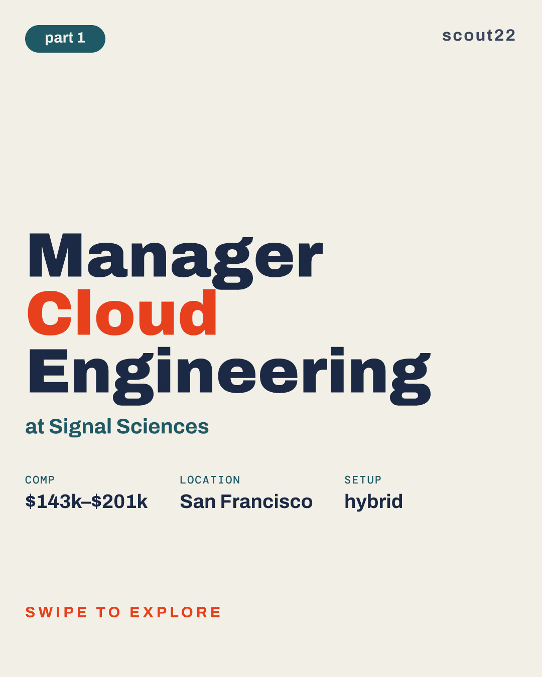 Manager Cloud Engineering at Signal Sciences