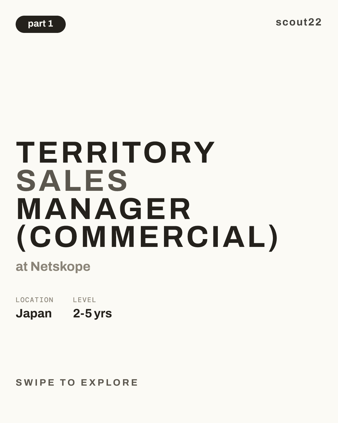 Territory Sales Manager (Commercial) at Netskope