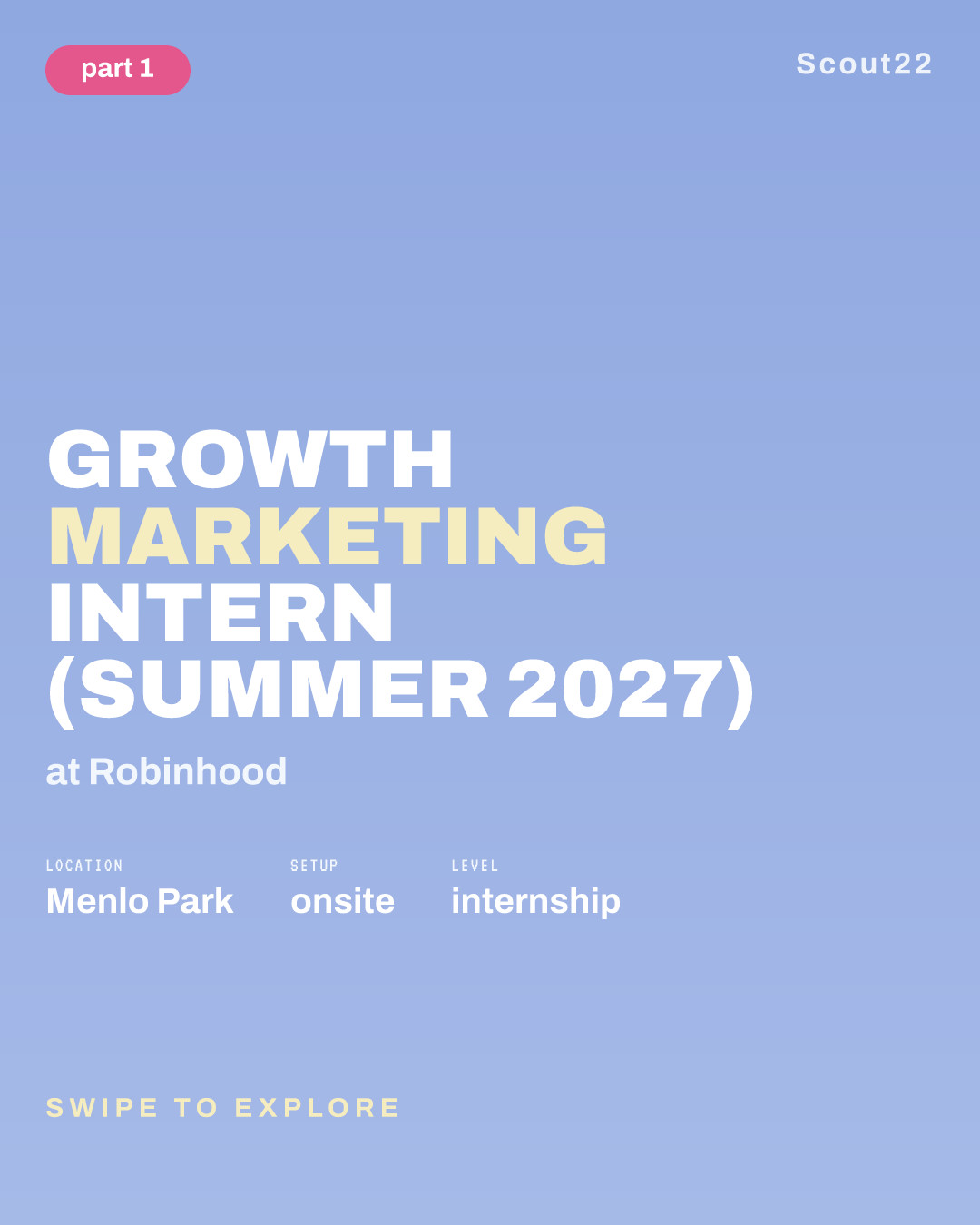 Growth Marketing Intern (Summer 2027) at Robinhood