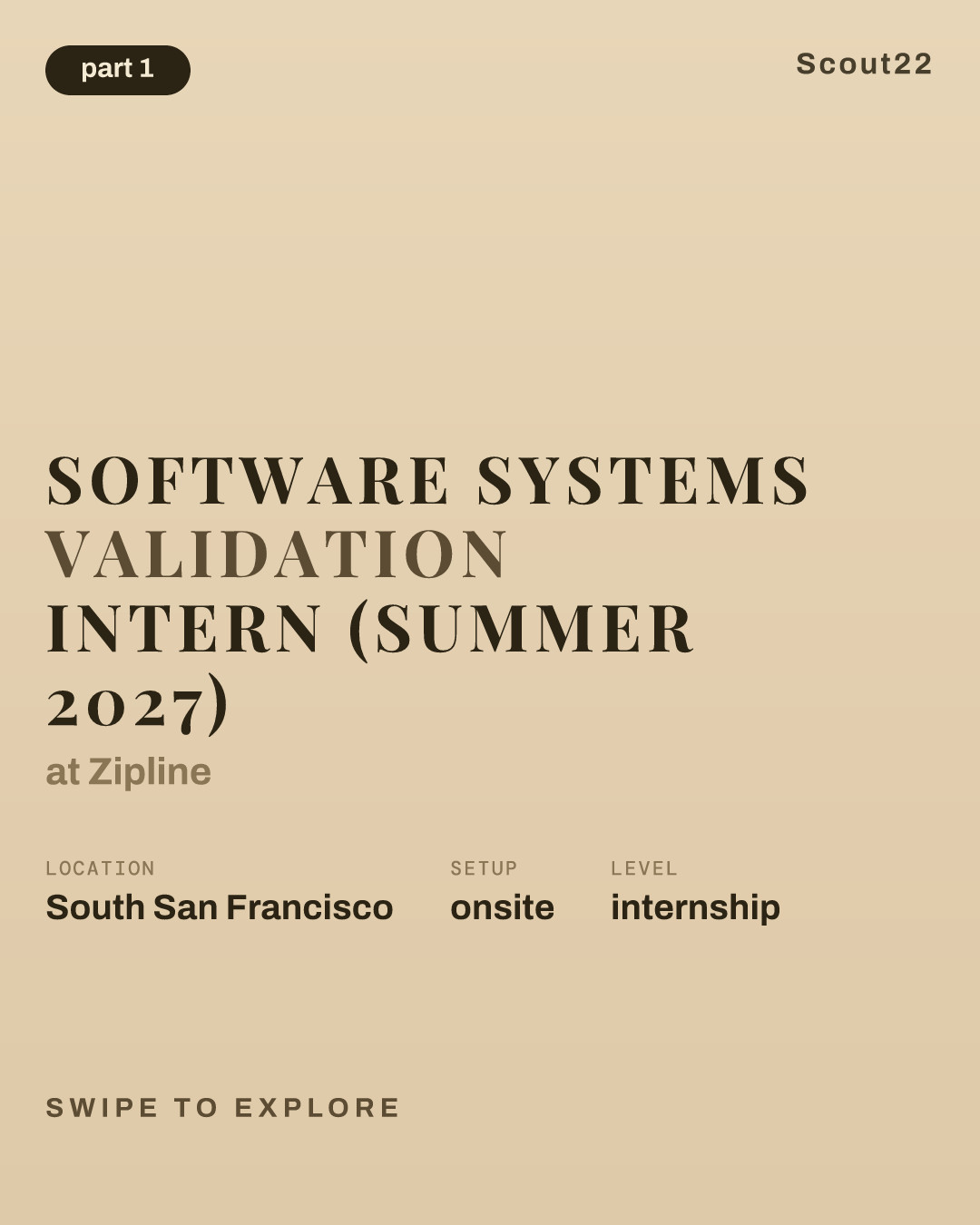 Software Systems Validation Intern (Summer 2027) at Zipline