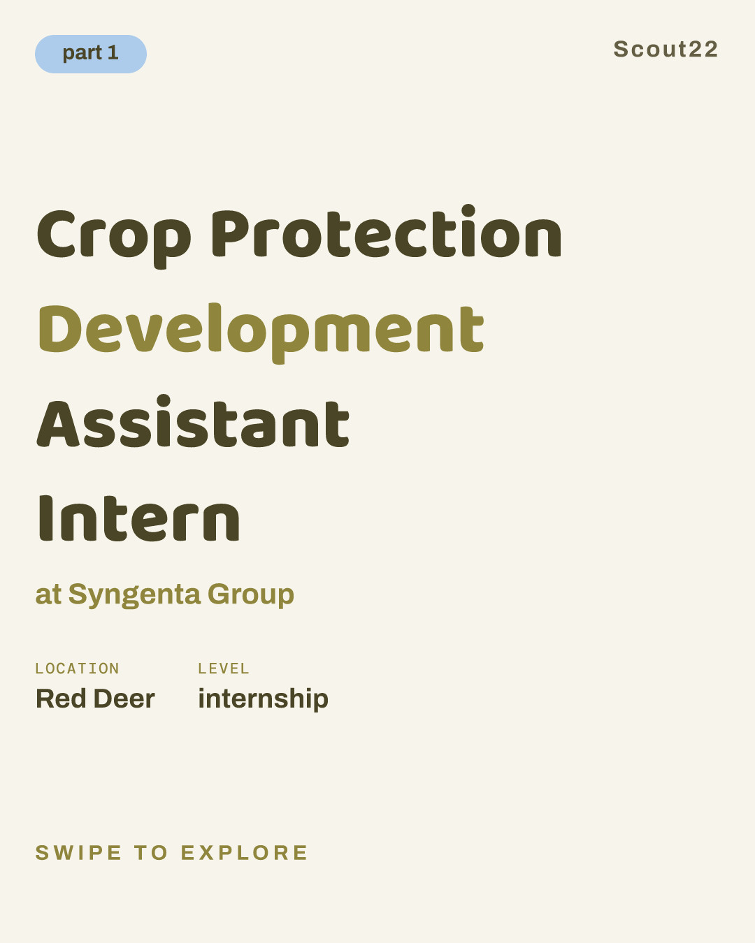 Crop Protection Development Assistant Intern at Syngenta Group