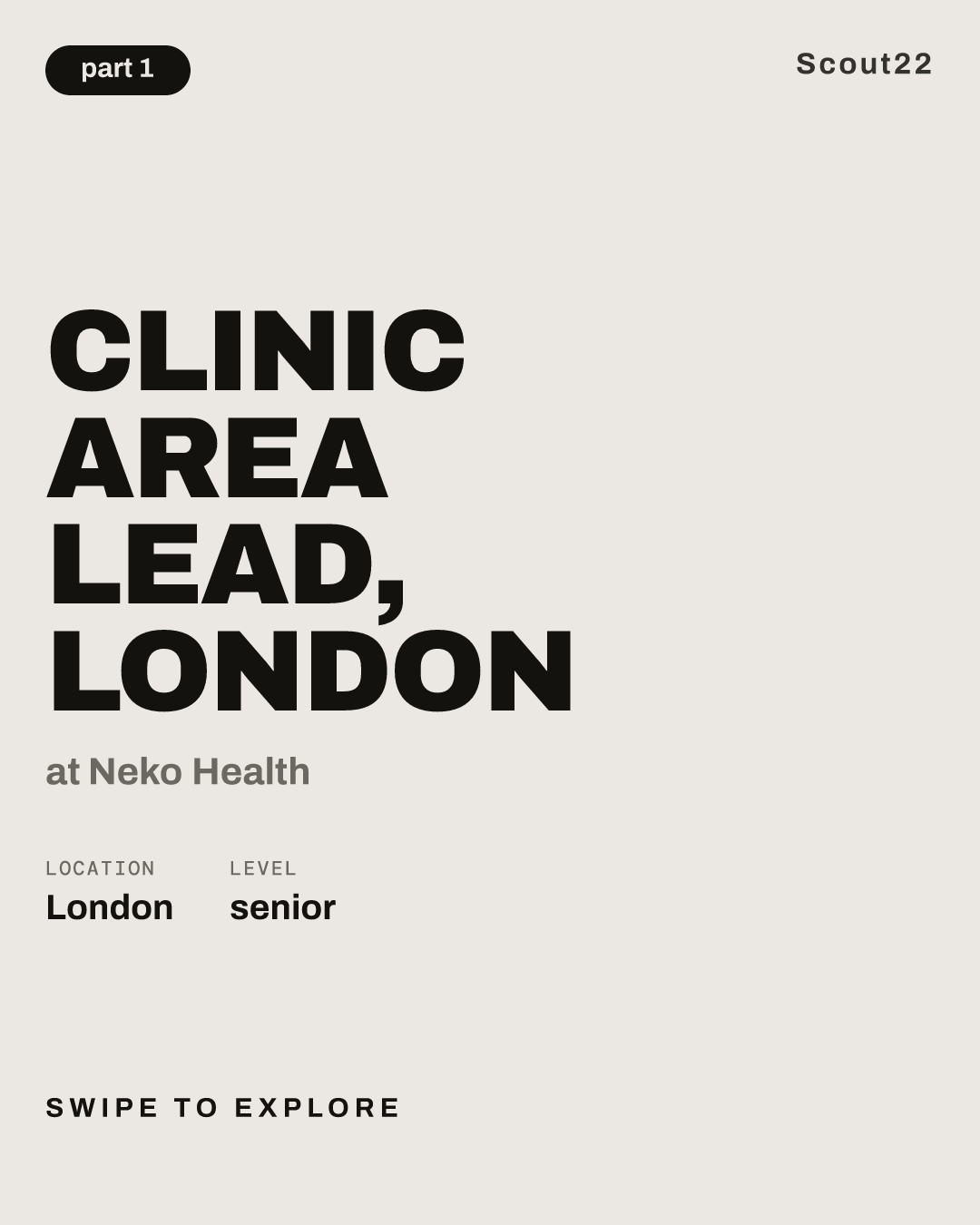 Clinic Area Lead, London at Neko Health