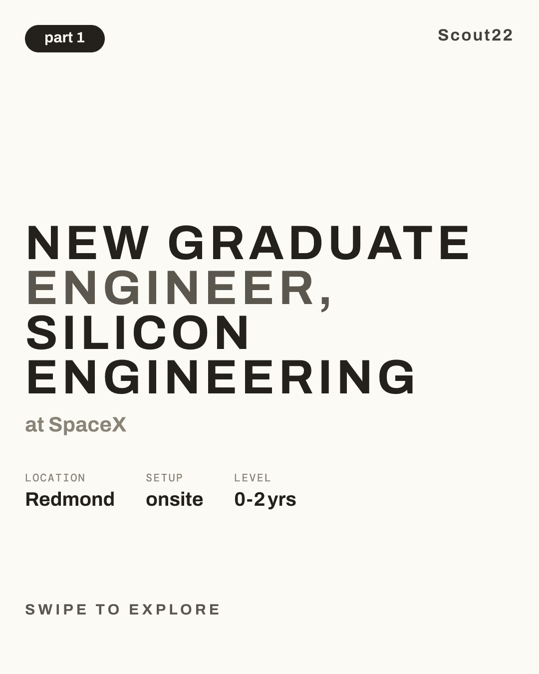 New Graduate Engineer, Silicon Engineering at SpaceX