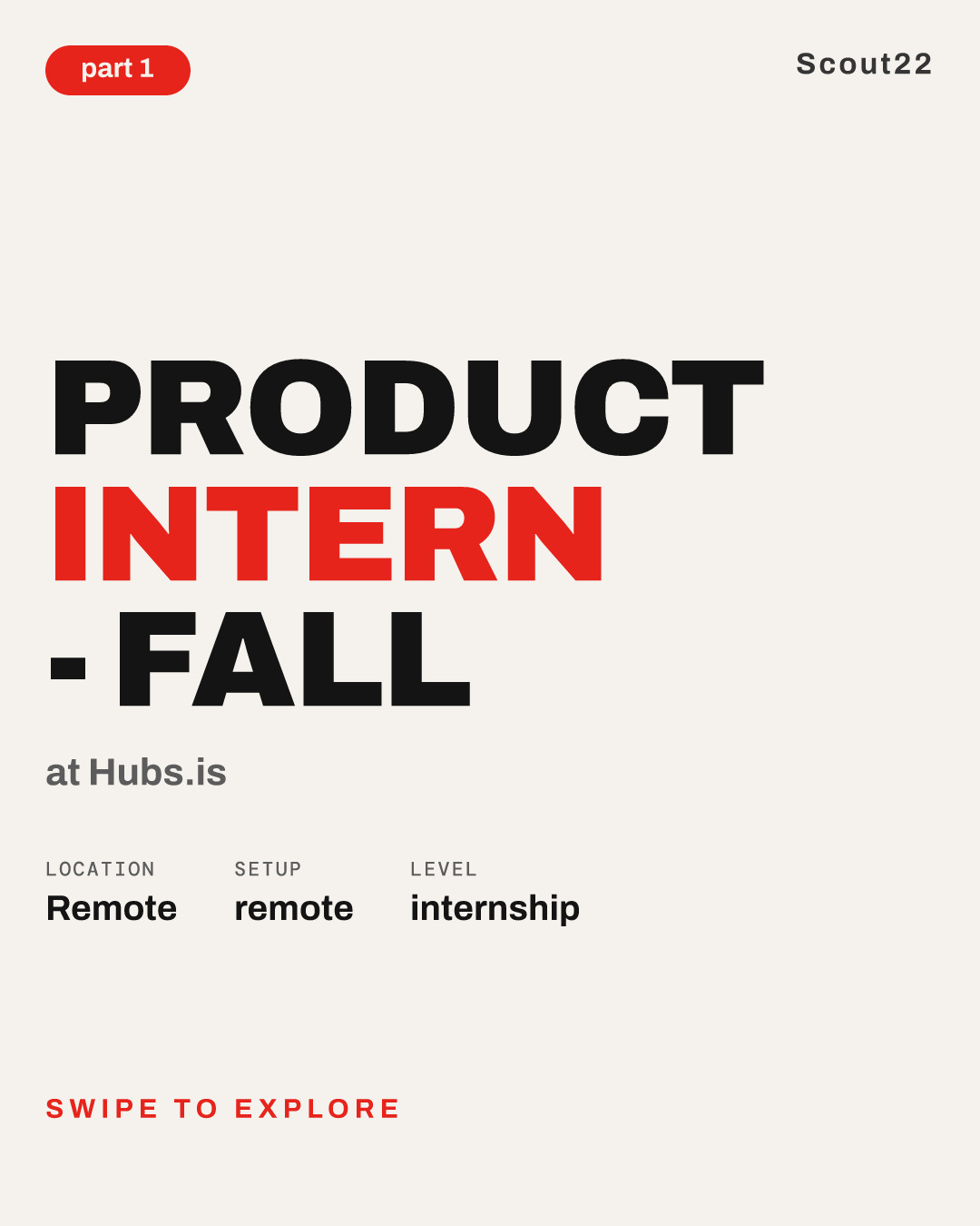 Product Intern - Fall at Hubs.is