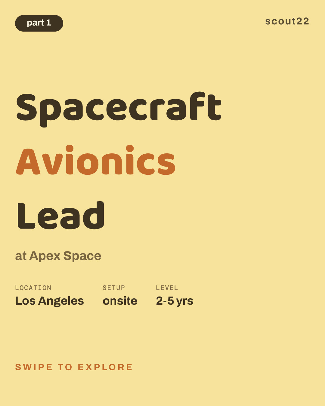 Spacecraft Avionics Lead at Apex Space