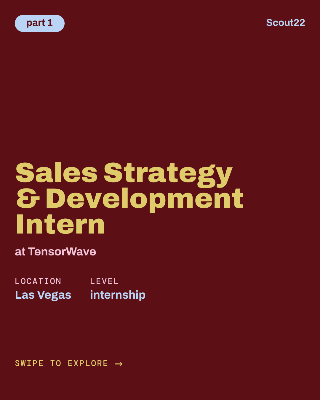 Sales Strategy & Development Intern at TensorWave