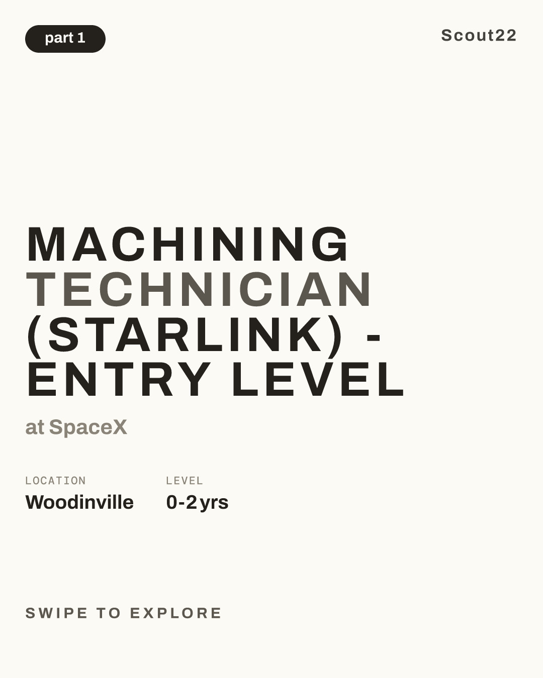 Machining Technician (Starlink) - Entry Level at SpaceX