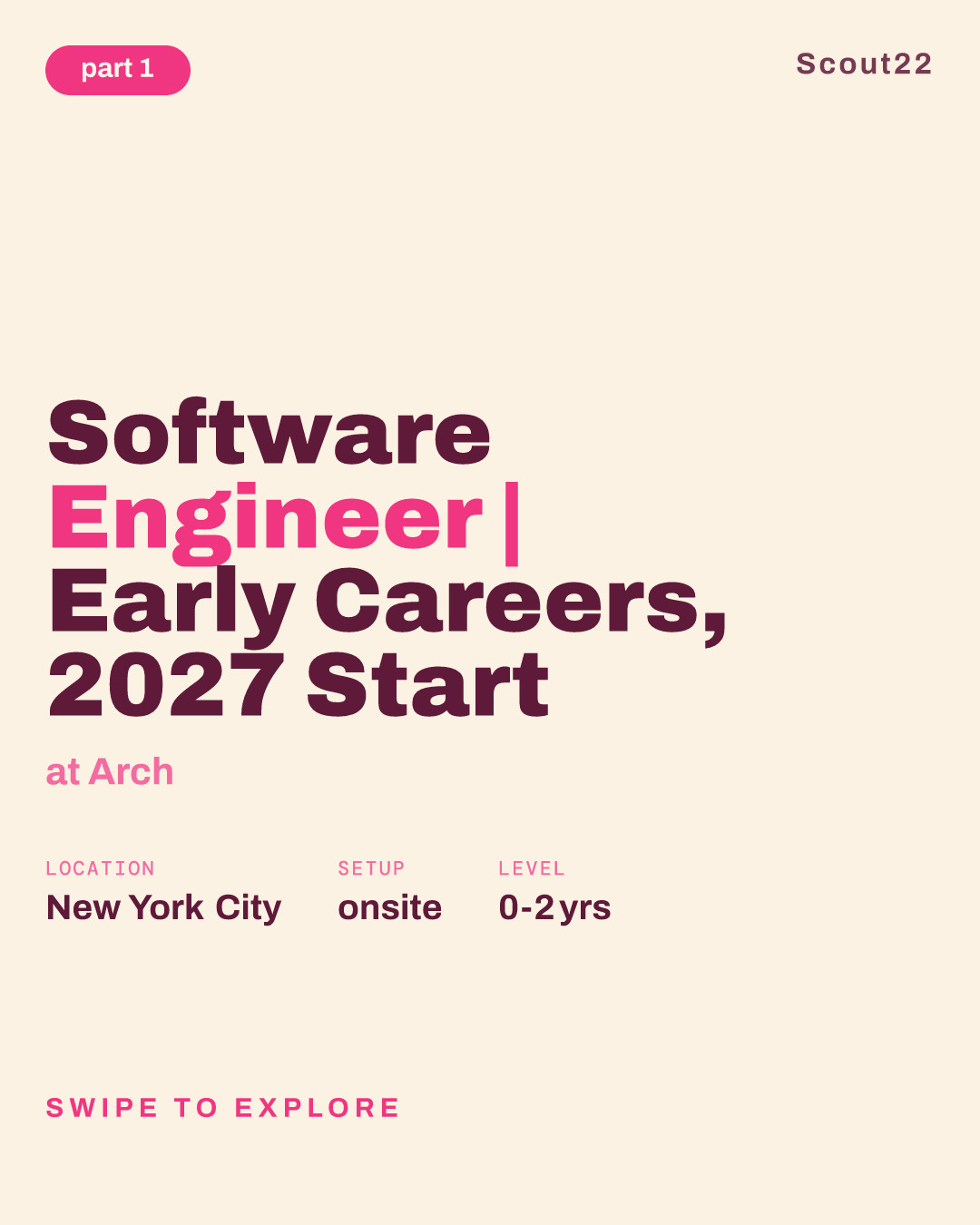 Software Engineer | Early Careers, 2027 Start at Arch