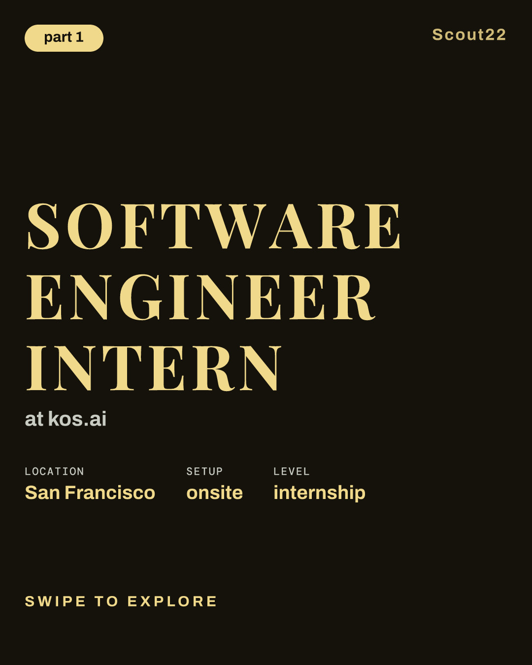 Software Engineer Intern at kos.ai
