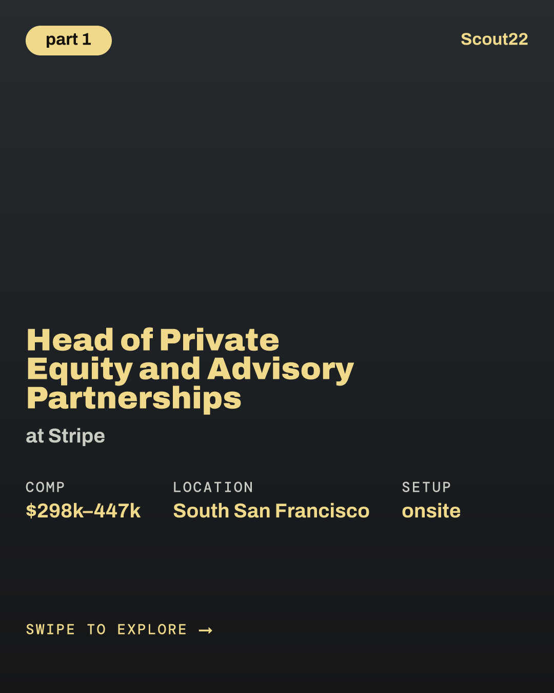 Head of Private Equity and Advisory Partnerships at Stripe