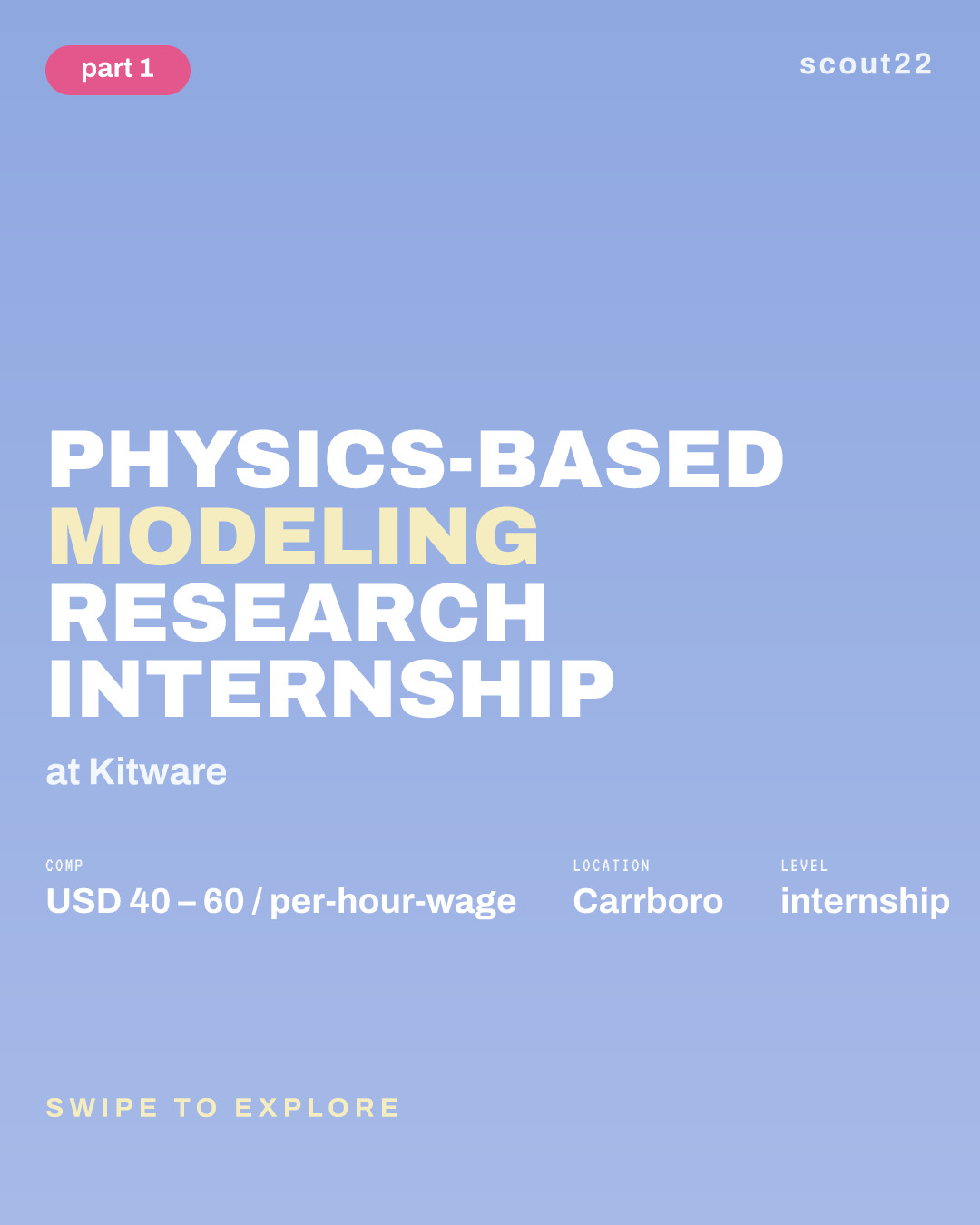 Physics-Based Modeling Research Internship at Kitware