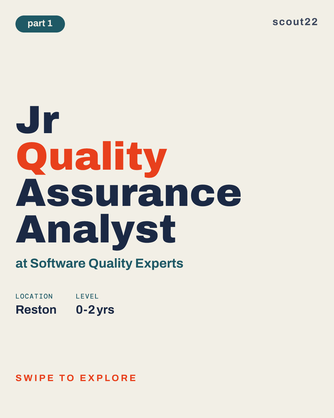 Jr Quality  Assurance Analyst at Software Quality Experts