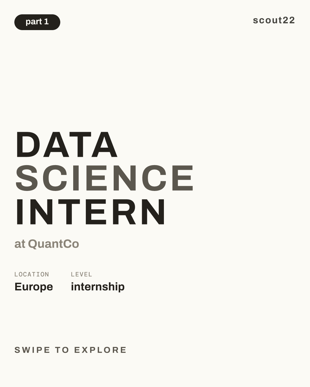 Data Science Intern at QuantCo