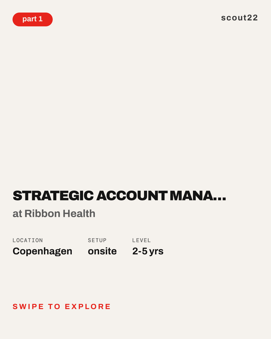 Strategic Account Manager - Clinical (On-site in Copenhagen) at Ribbon Health