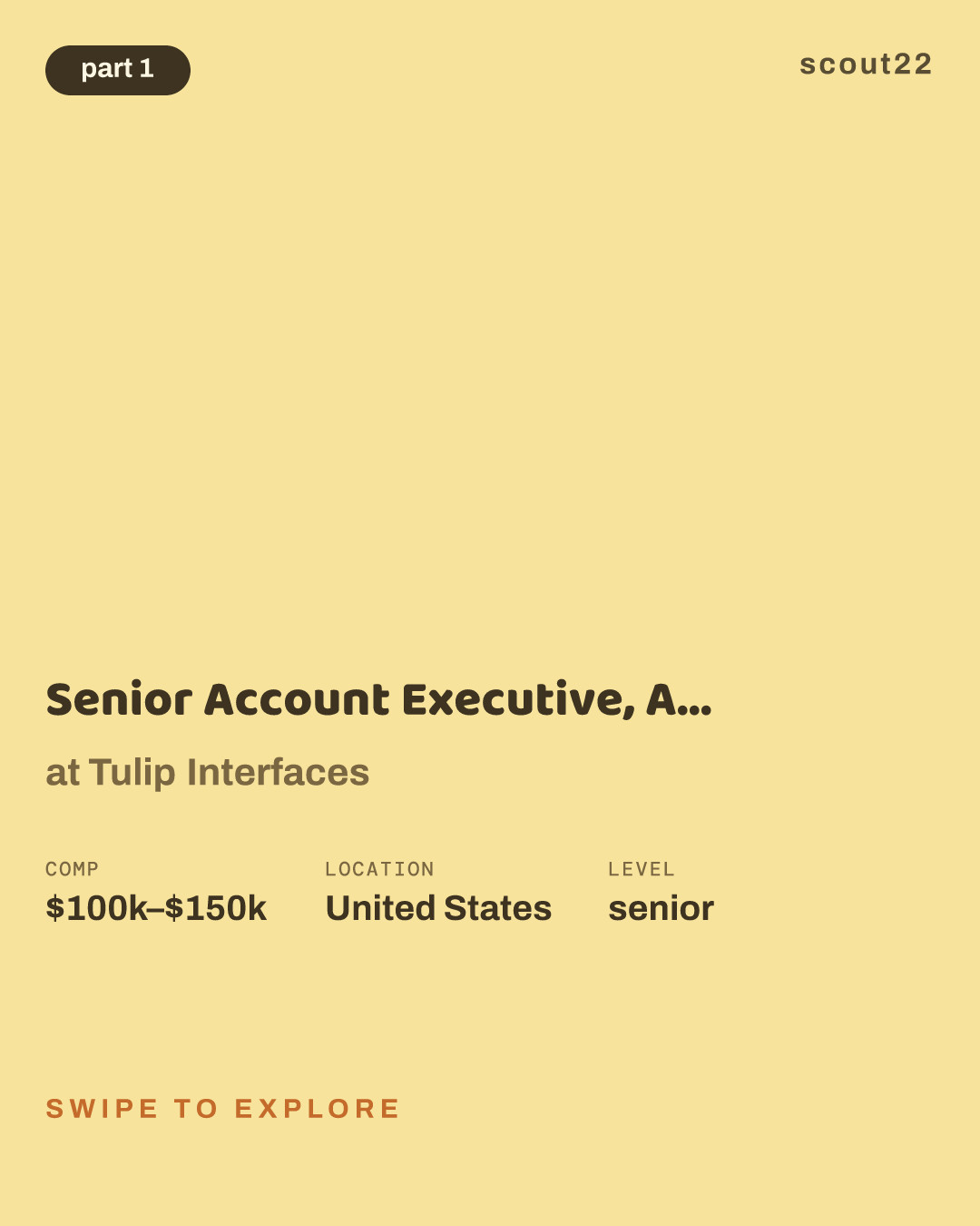 Senior Account Executive, Aerospace & Defense at Tulip Interfaces