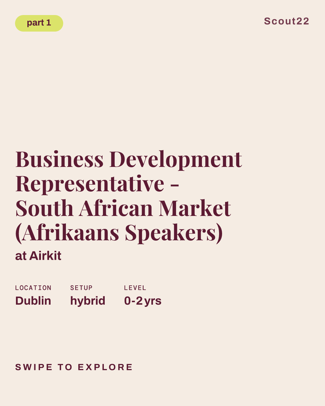Business Development Representative - South African Market (Afrikaans Speakers) at Airkit
