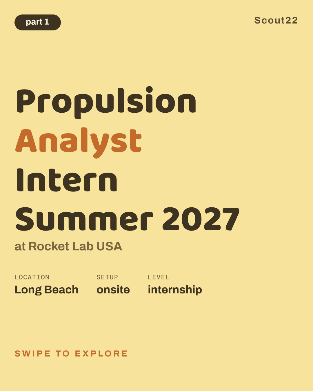 Propulsion Analyst Intern Summer 2027 at Rocket Lab USA