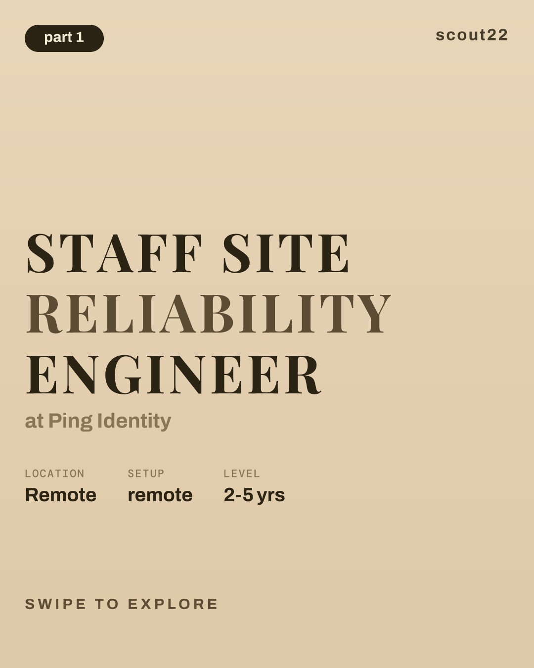 Staff Site Reliability Engineer at Ping Identity