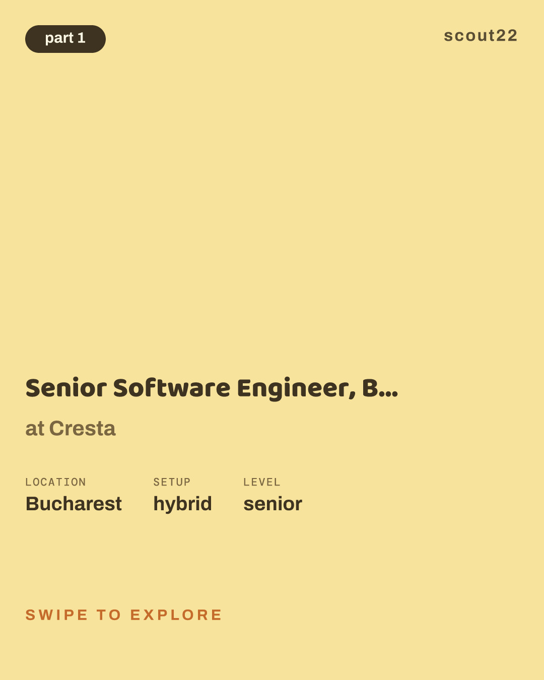 Senior Software Engineer, Backend (Bucharest) at Cresta