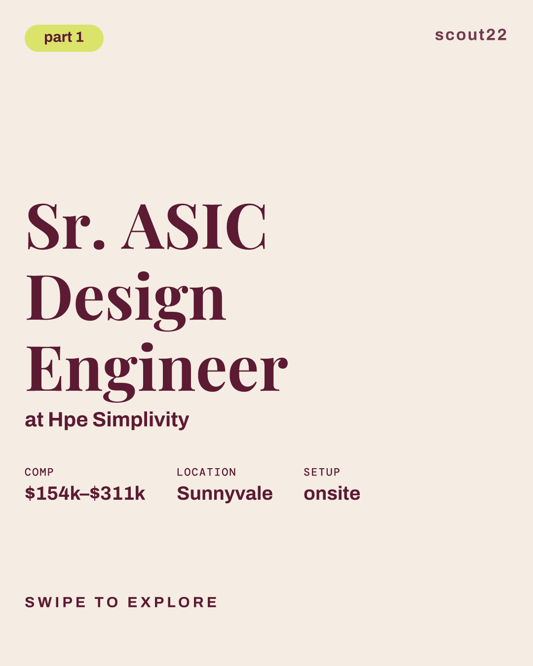 Sr. ASIC Design Engineer at Hpe Simplivity