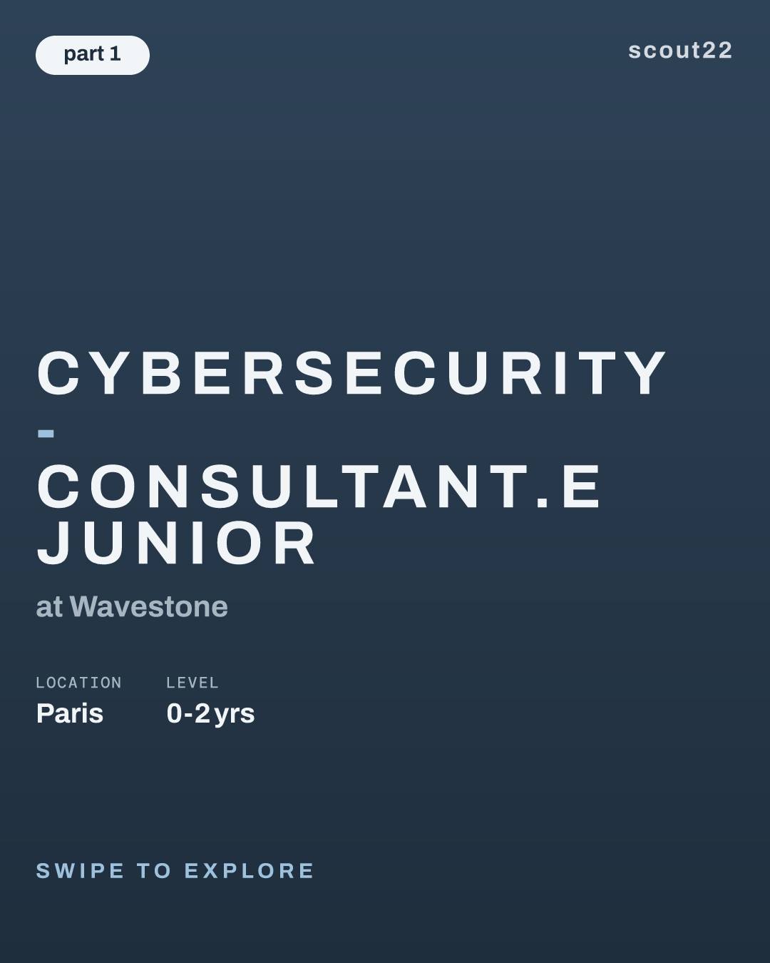 Cybersecurity - Consultant.e junior at Wavestone