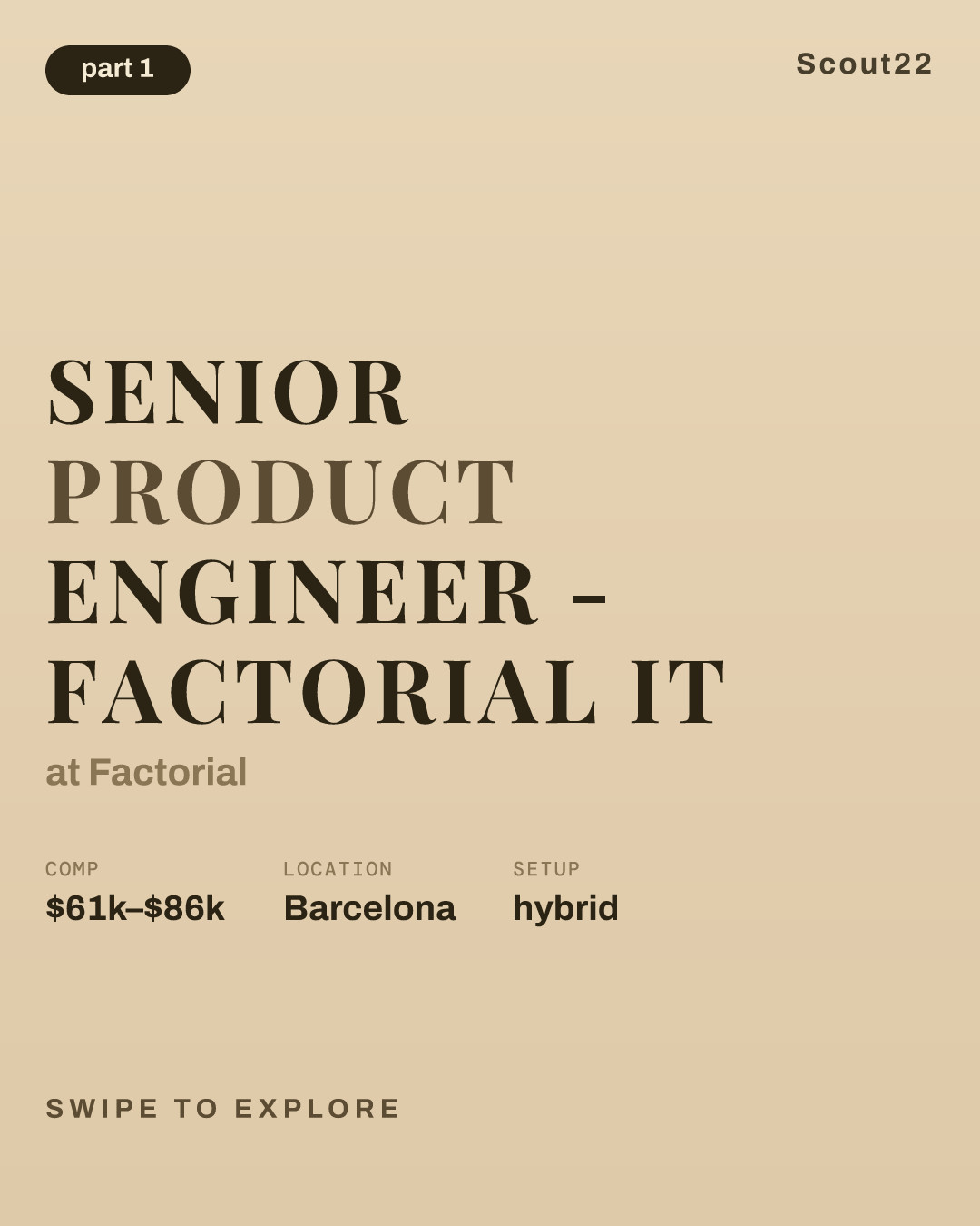Senior Product Engineer - Factorial IT at Factorial