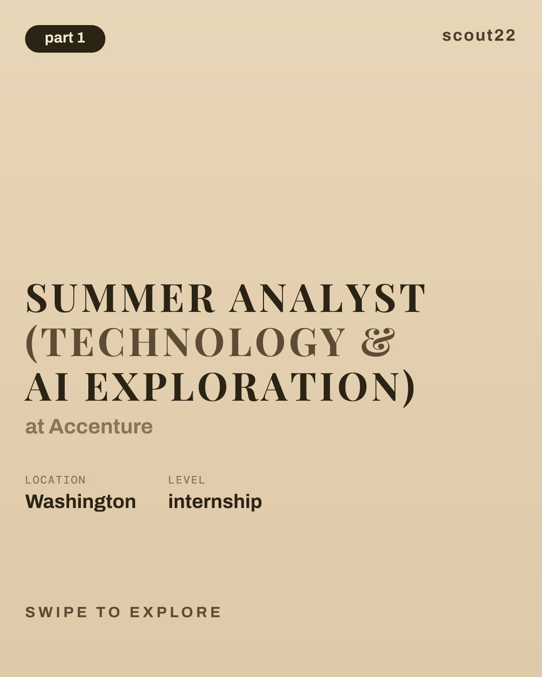 Summer Analyst (Technology & AI Exploration) at Accenture