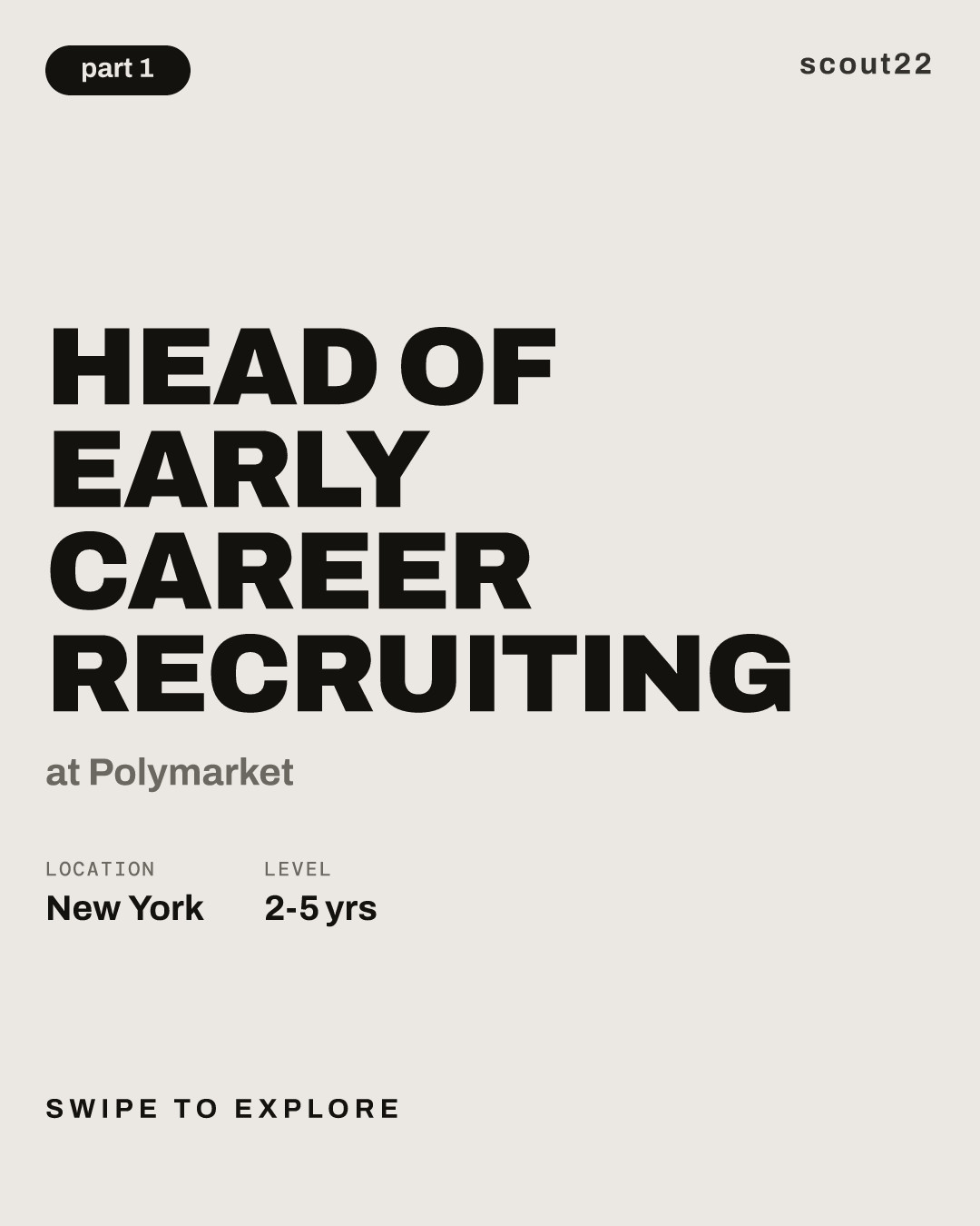 Head of Early Career Recruiting at Polymarket