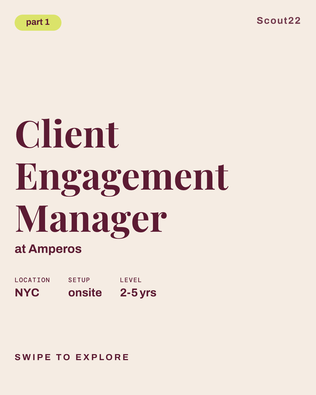 Client Engagement Manager at Amperos
