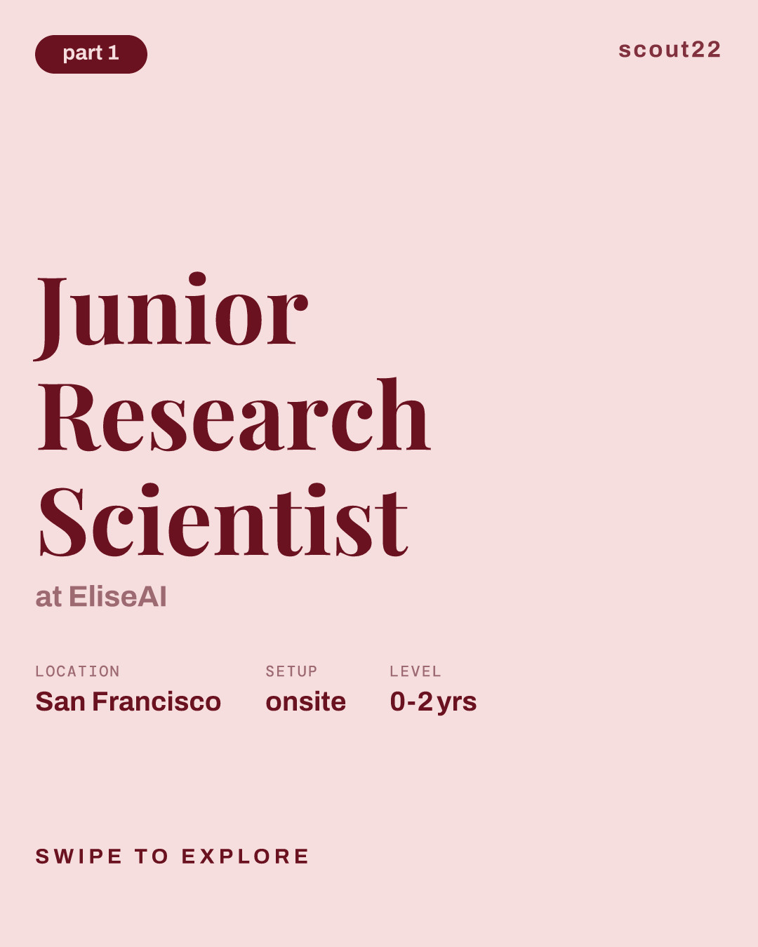 Junior Research Scientist at EliseAI
