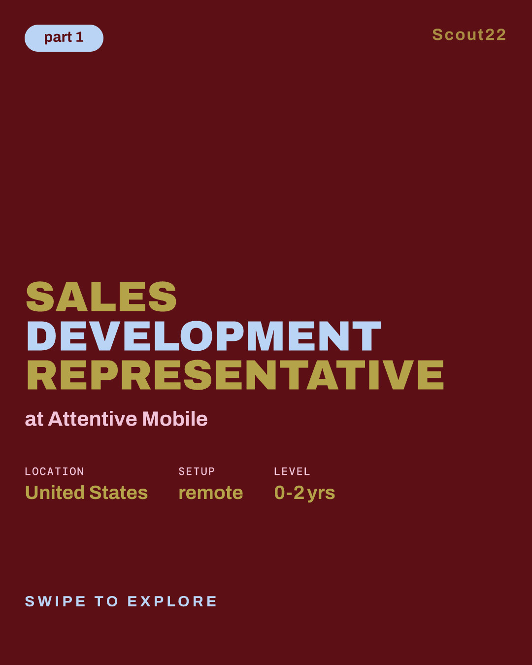Sales Development Representative at Attentive Mobile