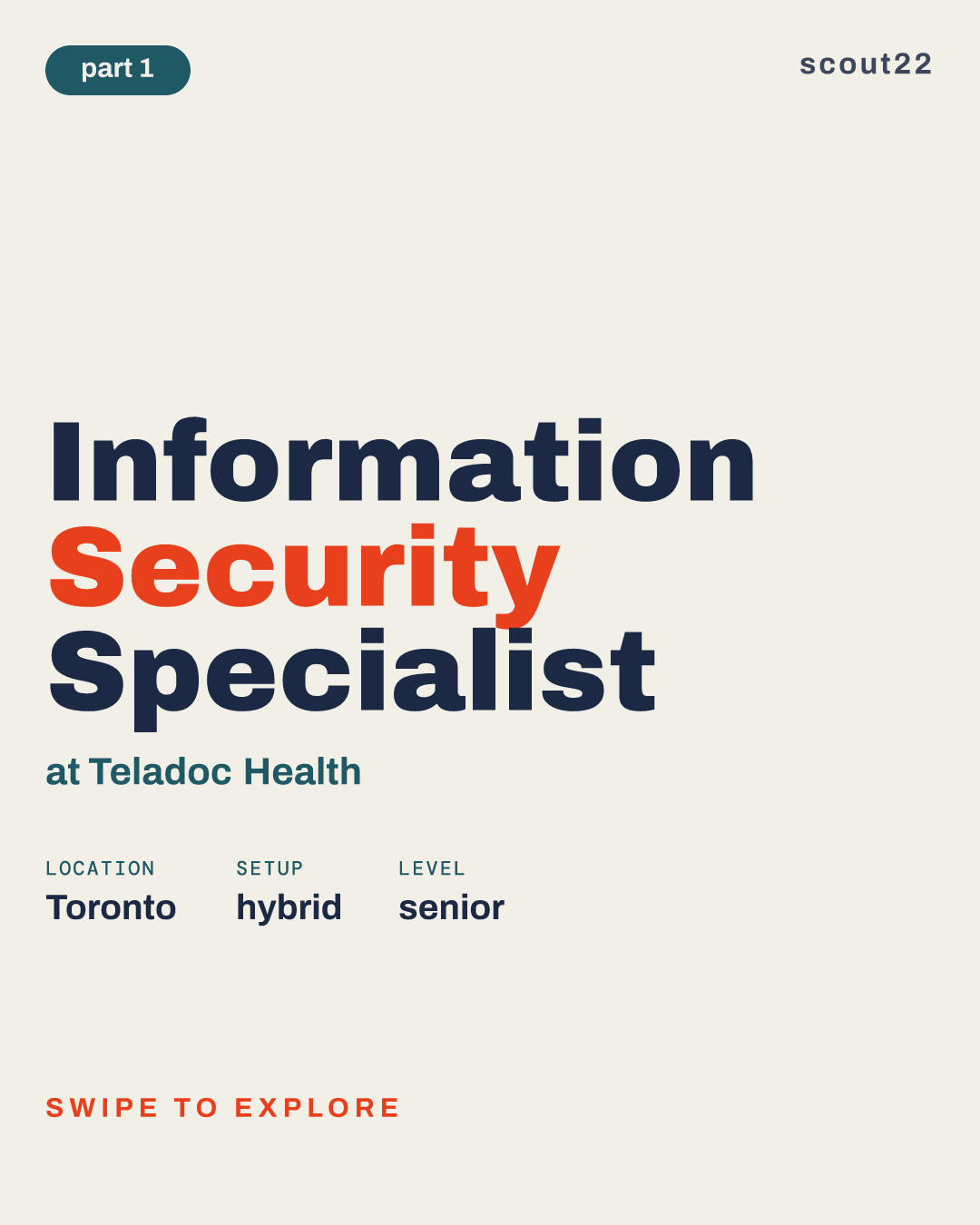 Information Security Specialist at Teladoc Health