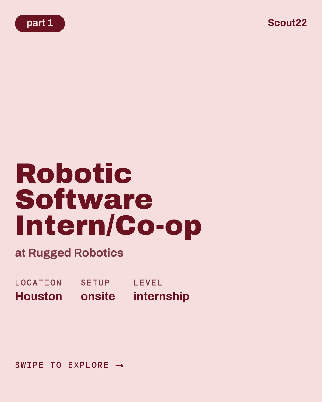 Robotic Software Intern/Co-op (Spring or Summer 2027) at Rugged Robotics