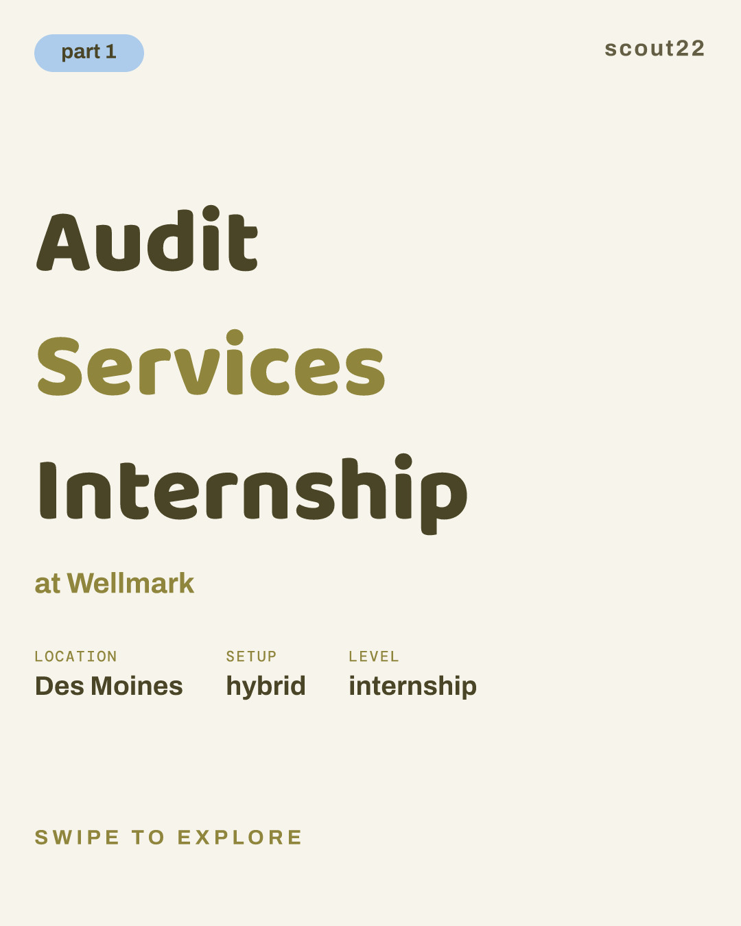 Audit Services Internship at Wellmark