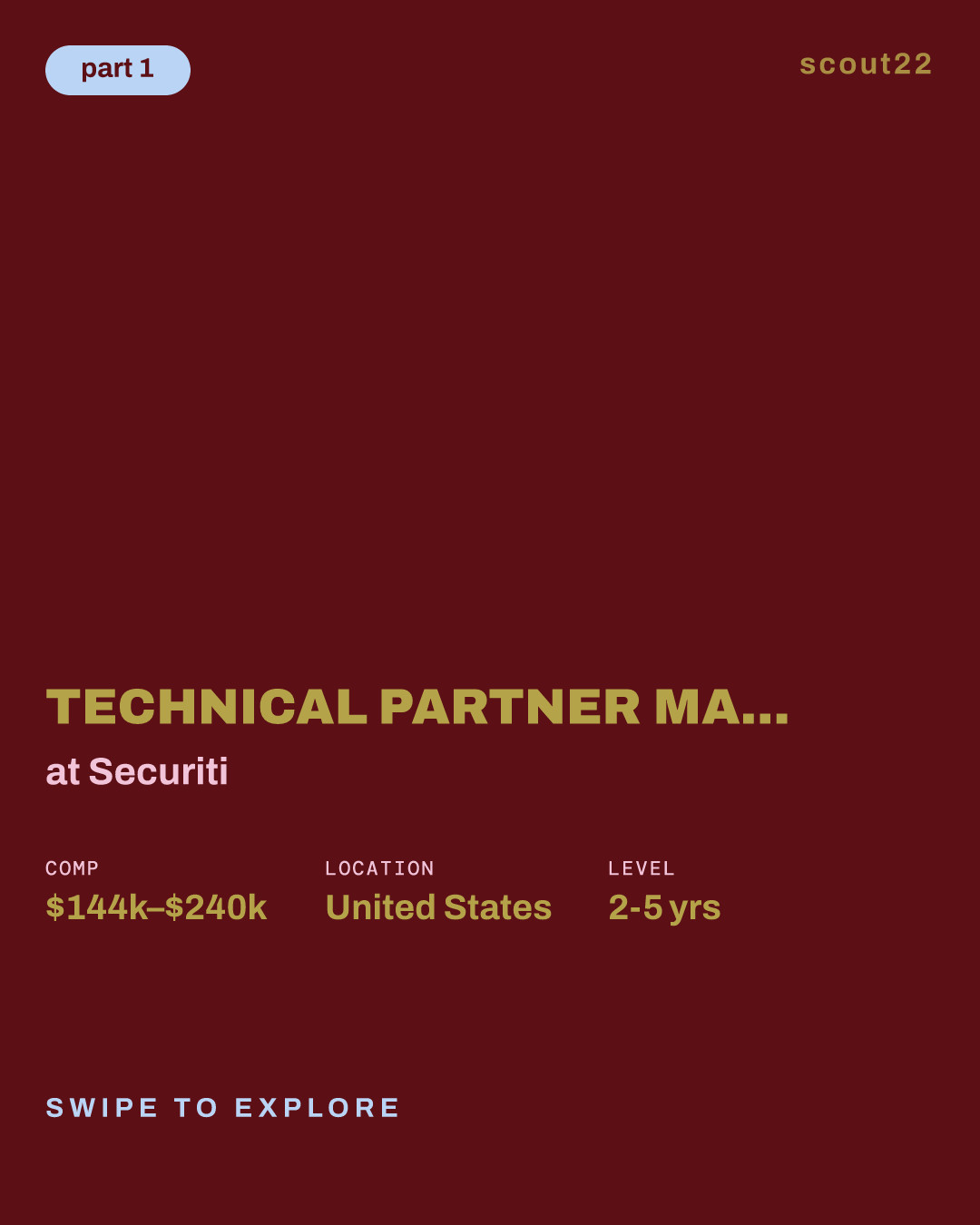 Technical Partner Manager (Sales Engineer) - Chicago/NYC Metro Area at Securiti