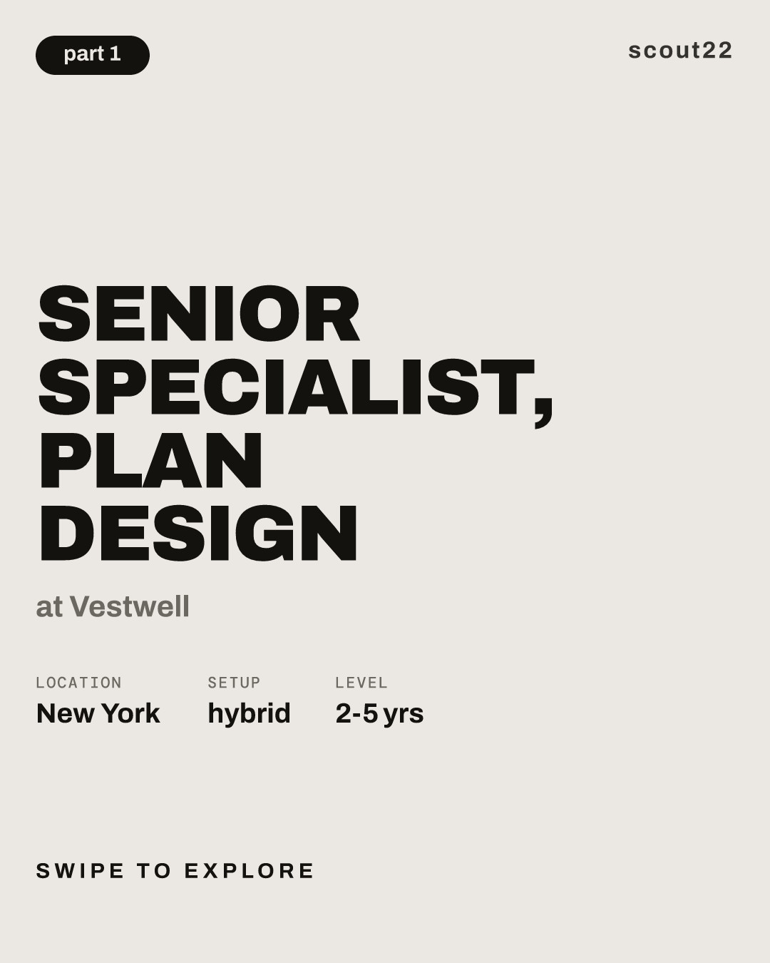 Senior Specialist, Plan Design at Vestwell