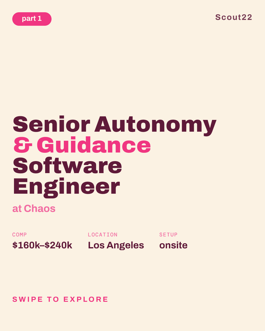 Senior Autonomy & Guidance Software Engineer at Chaos