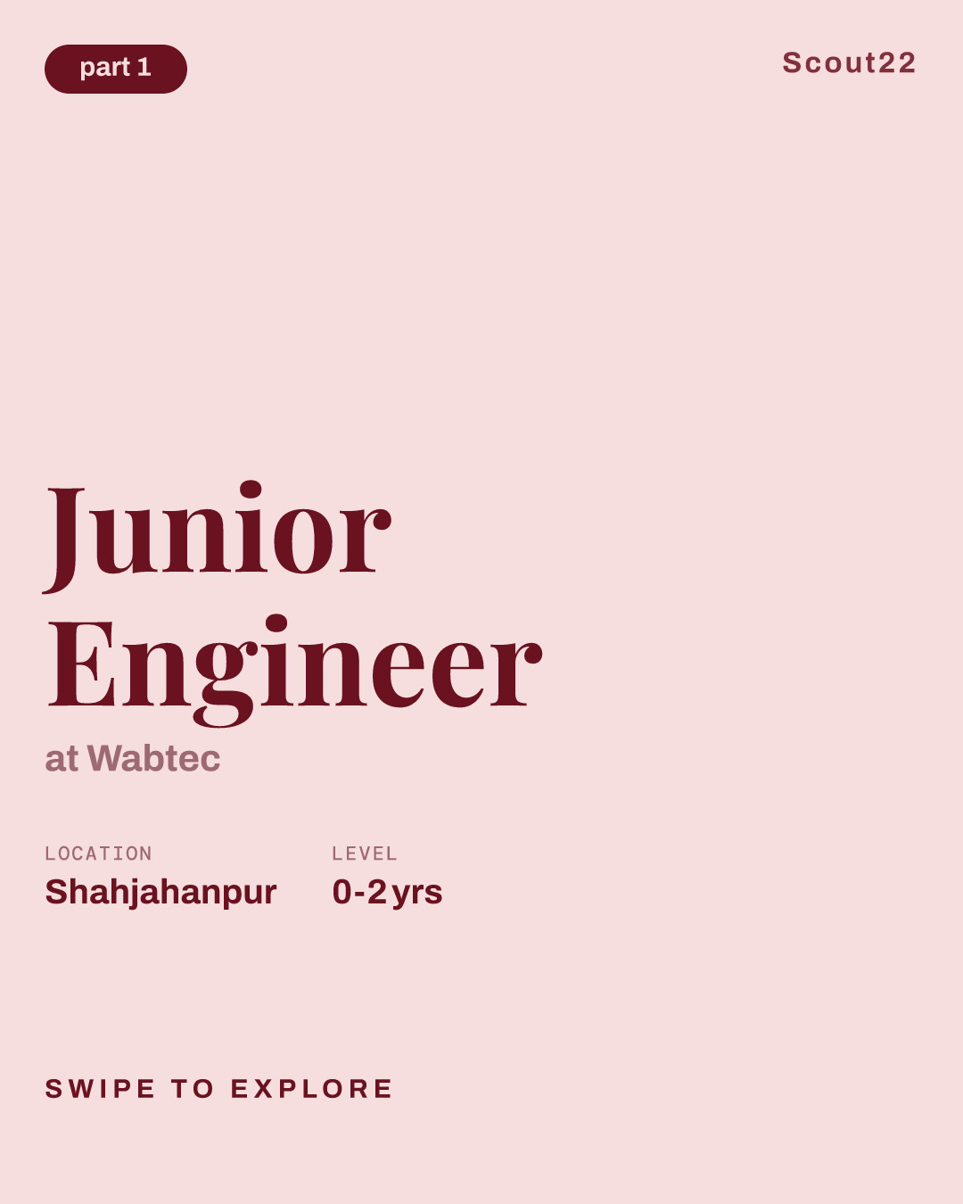 Junior Engineer at Wabtec