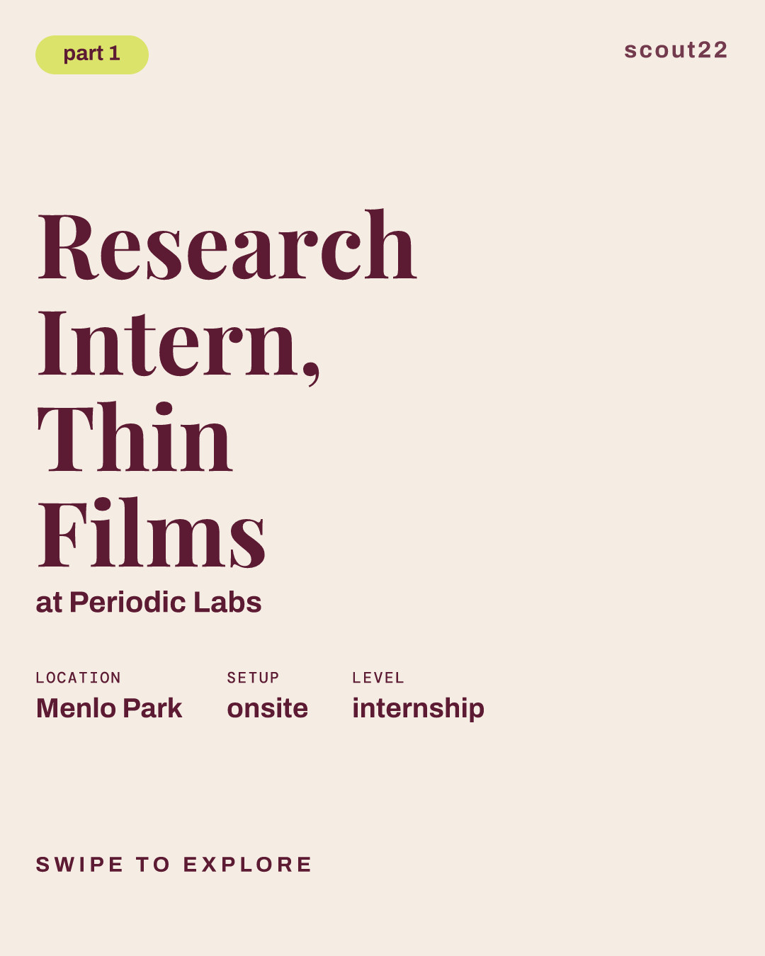 Research Intern, Thin Films at Periodic Labs