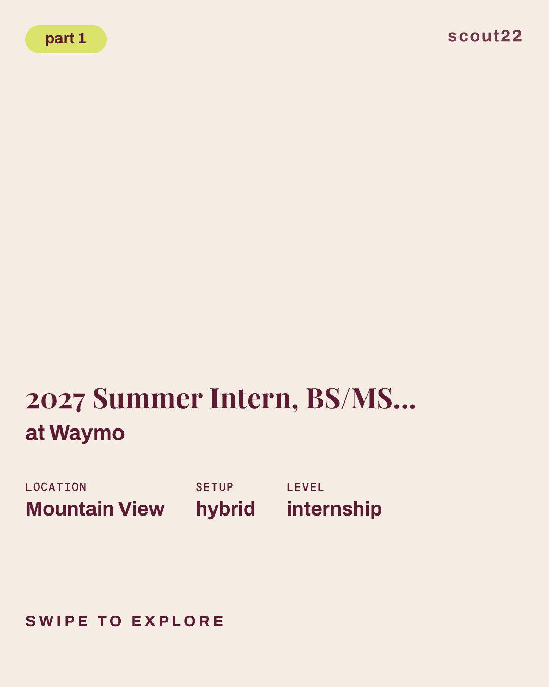 2027 Summer Intern, BS/MS, Global Supply Management (GSM) at Waymo