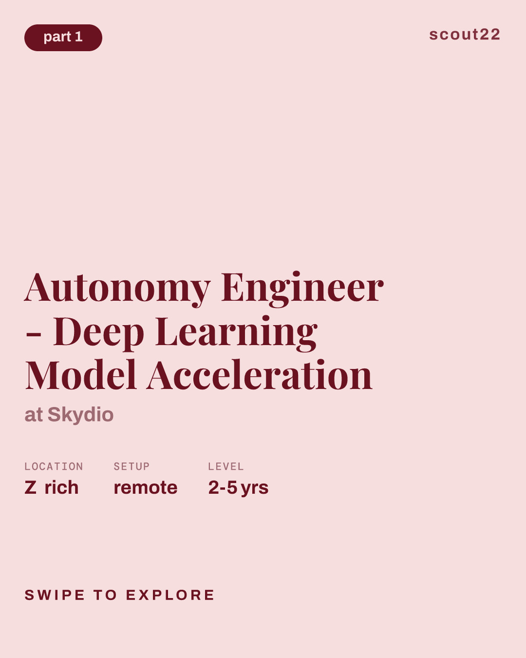 Autonomy Engineer - Deep Learning Model Acceleration at Skydio