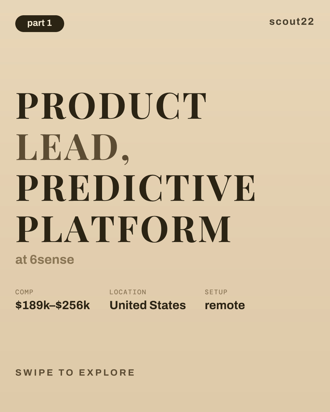 Product Lead, Predictive Platform at 6sense