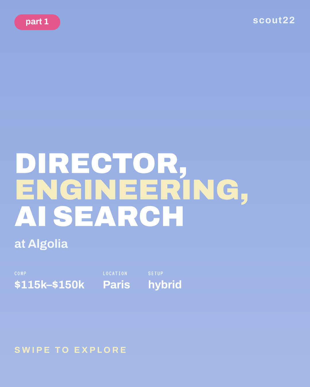 Director, Engineering, AI Search at Algolia