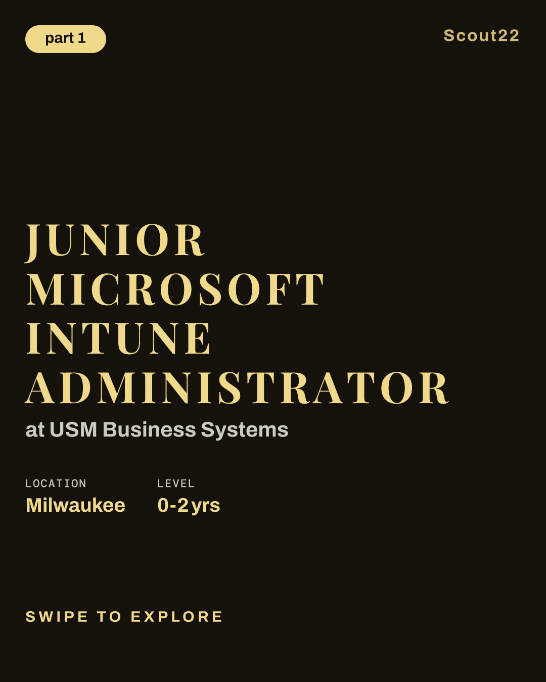 Junior Microsoft Intune Administrator at USM Business Systems