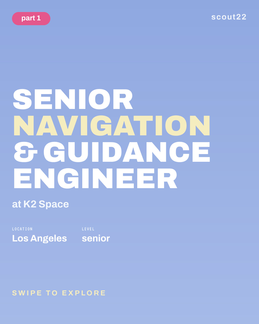 Senior Navigation & Guidance Engineer at K2 Space